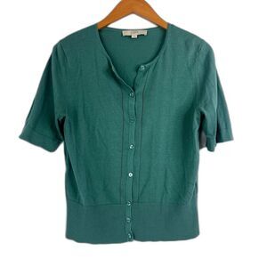 LOFT Teal Short Sleeve Blouse